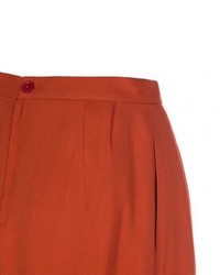 Paul Smith Burnt Orange Pleated Circle Skirt