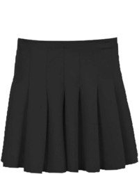 Boohoo Serena Pleated Scuba Mini Skirt
