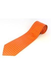 Orange Polka Dot Tie