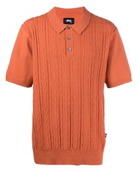 Stussy Cable Knit Polo Shirt