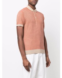 Corneliani Contrast Panel Polo Shirt