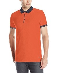 Hugo Boss Boss Orange Pejo Fine Sport Pique Polo Shirt With Tape Details