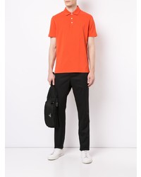 Gieves & Hawkes Logo Embroidered Polo Top