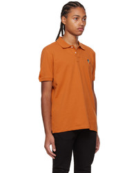Ps By Paul Smith Orange Regular Fit Polo