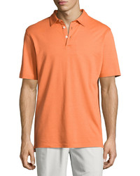 Peter Millar Perfect Piqu Polo Shirt Orange
