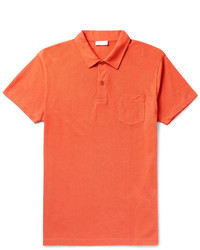 Sunspel Riviera Slim Fit Cotton Mesh Polo Shirt