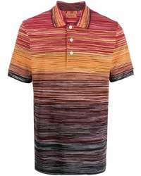 Missoni Stripe Pattern Cotton Polo Shirt