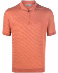 Corneliani Textured Short Sleeve Polo Shirt