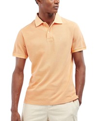 Barbour Washed Sports Cotton Polo In Coral Sands At Nordstrom
