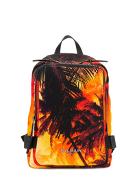 Balmain Palm Tree Printed Backpack