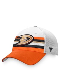 FANATICS Branded Whiteorange Anaheim Ducks 2021 Nhl Draft Authentic Pro On Stage Trucker Snapback Hat At Nordstrom