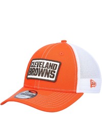 New Era Orange Cleveland Browns 9forty Trucker Snapback Hat