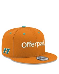 New Era Orange Denny Hamlin Sponsor 9fifty Snapback Adjustable Hat At Nordstrom