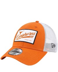 New Era Texas Orange Texas Longhorns Timeless Trucker 9forty Snapback Hat
