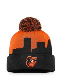 FANATICS Branded Blackorange Baltimore Orioles Hometown Cuffed Knit Hat With Pom At Nordstrom