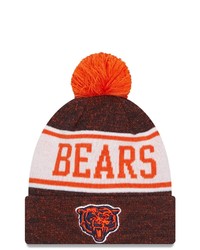 New Era Navyorange Chicago Bears Alternate Logo Banner Cuffed Knit Hat With Pom At Nordstrom