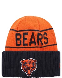 New Era Orangenavy Chicago Bears Reversible Cuffed Knit Hat At Nordstrom