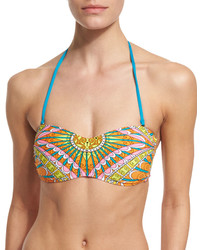 Trina Turk Capri Bandeau Printed Swim Top
