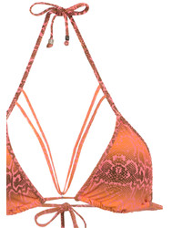 Amir Slama Printed Triangle Top Bikini Set