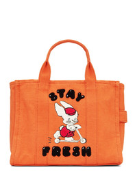 Marc Jacobs Orange Magda Archer Edition Small Traveler Tote