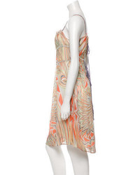 M Missoni Printed Silk Dress W Tags