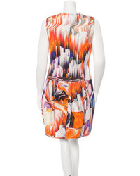 Vera Wang Watercolor Print Sleeveless Dress W Tags