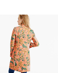 J.Crew Collection Regent Topcoat In Ratti Fruity Floral Print