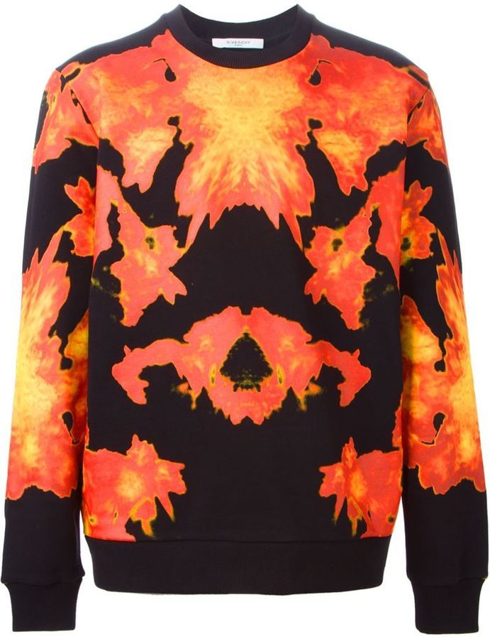 Givenchy Fire Print Sweatshirt, $930 