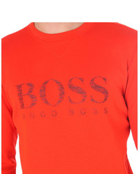 Hugo Boss Logo Print Cotton Blend Jumper