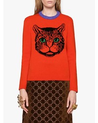 Gucci Mystic Cat Wool Knit Sweater