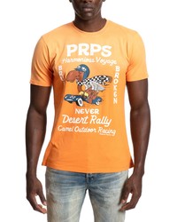 PRPS Artifacts Cotton Graphic Tee In Orange At Nordstrom