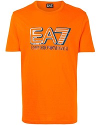 Ea7 Emporio Armani Big Logo Printed T Shirt