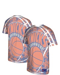 Mitchell & Ness Blue New York Knicks Hardwood Classics Jumbotron T Shirt