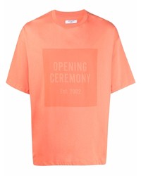 Opening Ceremony Box Logo Regular T Shirt Orange Orange