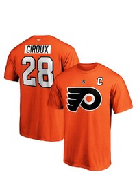 FANATICS Branded Claude Giroux Orange Philadelphia Flyers Big Tall Captain Patch Name Number T Shirt At Nordstrom