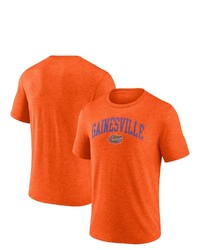 FANATICS Branded Heathered Orange Florida Gators Arched City Tri Blend T Shirt In Heather Orange At Nordstrom