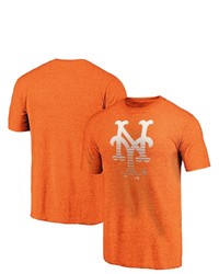 FANATICS Branded Heathered Orange New York Mets Sport Resort Tri Blend T Shirt