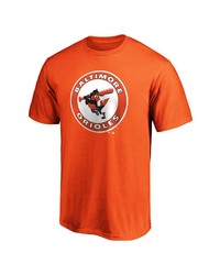 FANATICS Branded Orange Baltimore Orioles Cooperstown Collection Forbes Team T Shirt