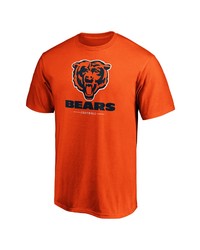 FANATICS Branded Orange Chicago Bears Team Lockup Logo T Shirt