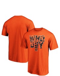 FANATICS Branded Orange Cincinnati Bengals Hometown Who Dey T Shirt