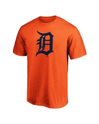 FANATICS Branded Orange Detroit Tigers Official Logo T Shirt