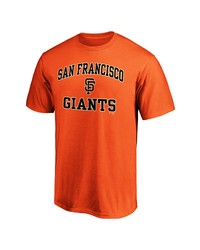 FANATICS Branded Orange San Francisco Giants Heart Soul T Shirt