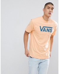 Vans Classic Logo T Shirt In Orange V00gggpf0