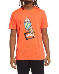 Icecream Cone Man Graphic Tee In Neon Red At Nordstrom
