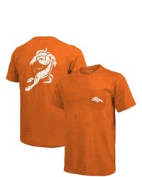 Majestic Threads Denver Broncos Tri Blend Pocket T Shirt