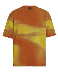 Zegna Dunes Print Cotton T Shirt