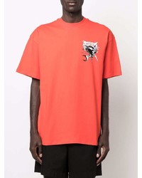 MSGM Fish Print Short Sleeve T Shirt