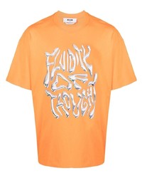 MSGM Fluidity Of Thought Short Sleeve T Shirt