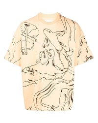 Jil Sander Graphic Print Short Sleeve T Shirt
