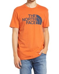 The North Face Half Dome Logo Graphic Tee In Burnt Ochre At Nordstrom